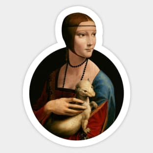 Lady with an Ermine by Da Vinci Sticker